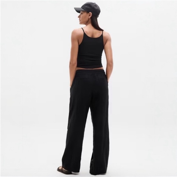 Athleta Retreat Wide Leg Linen Pant NWT LARGE - Picture 2 of 9